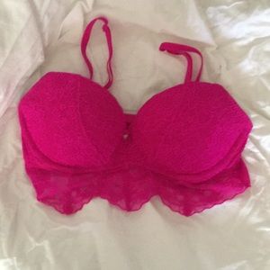 Pink bra